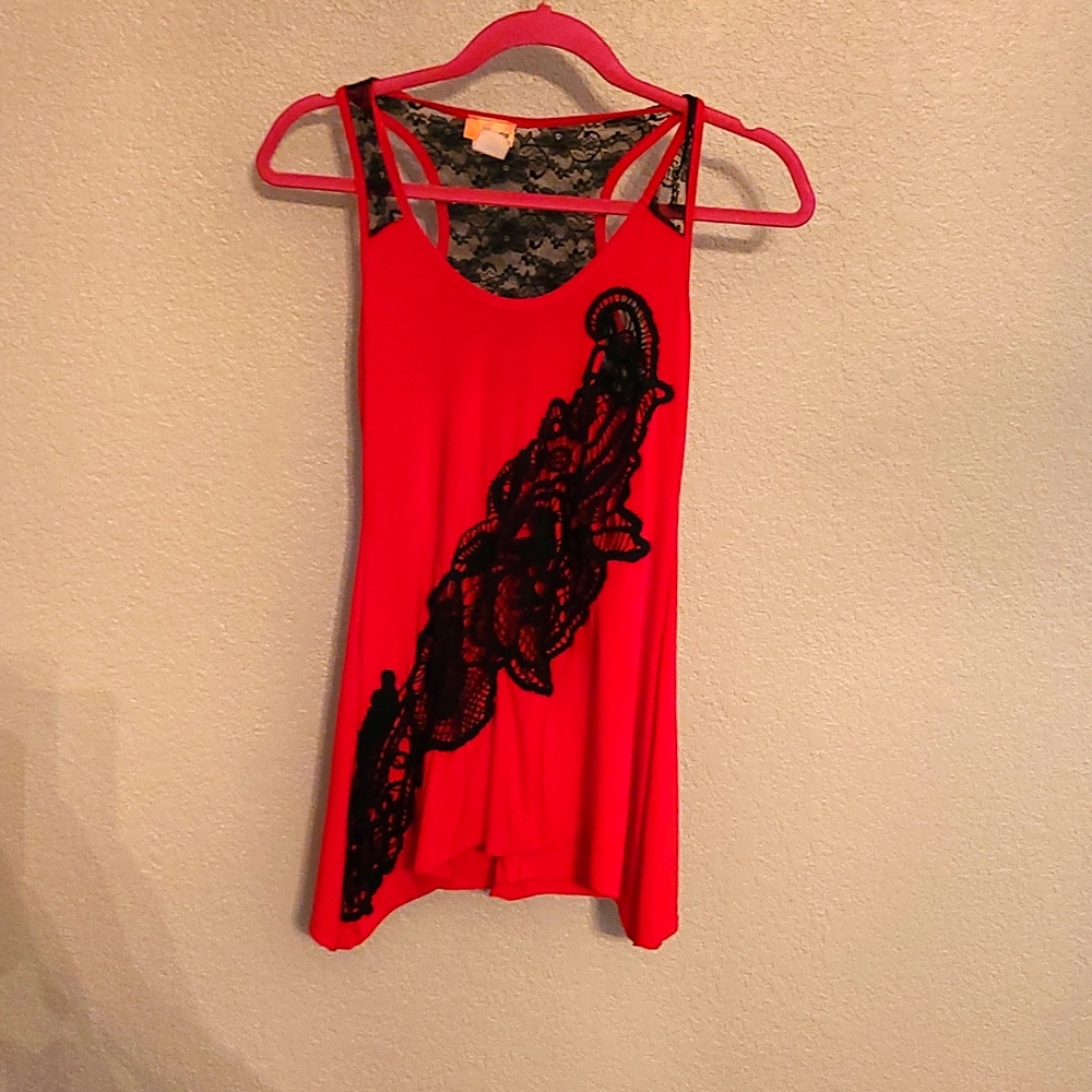 Polaris Red & Black Tank Top